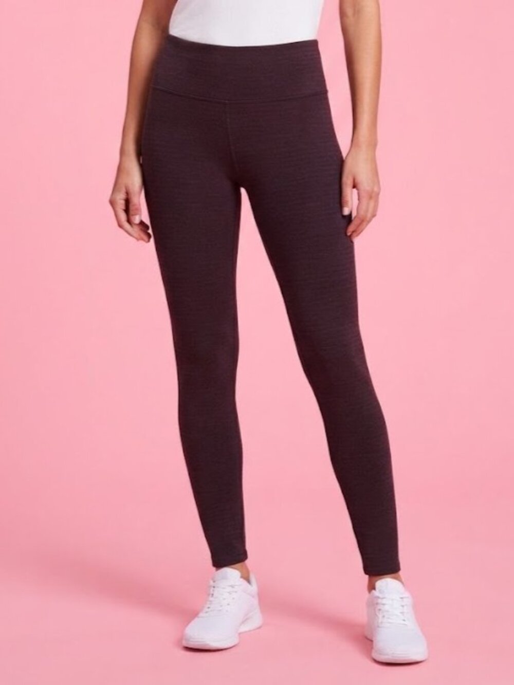 TNA Dark Burgundy High-Waist Leggings